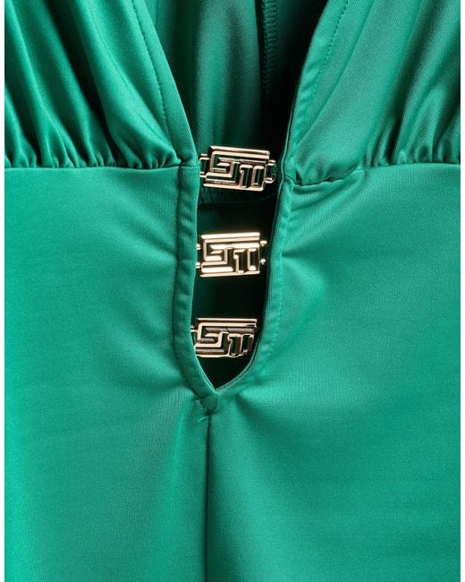 Gaelle Paris Green Noir Bodysuit Polyester, Elastane