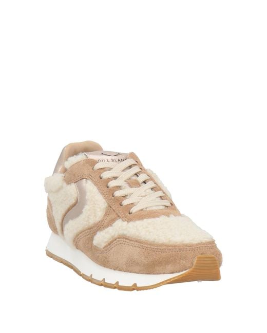 Voile Blanche Natural Sneakers Leather, Textile Fibers