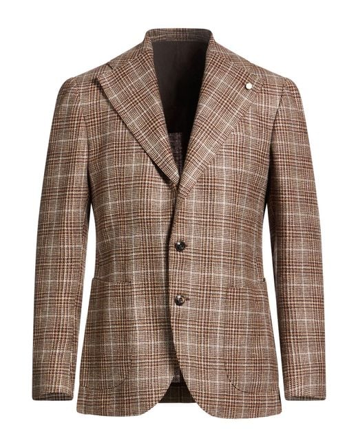 Luigi Bianchi Brown Blazer for men