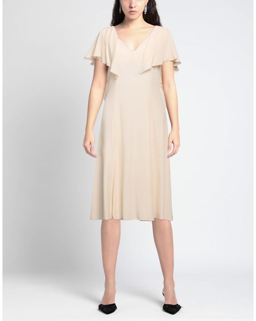 SIMONA CORSELLINI Natural Midi Dress