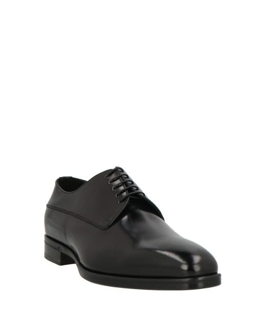 Doucal's Black Lace-Up Shoes for men