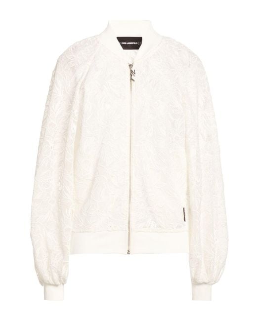 Karl Lagerfeld White Jackets