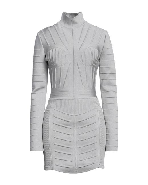 Balmain Gray Short Dress