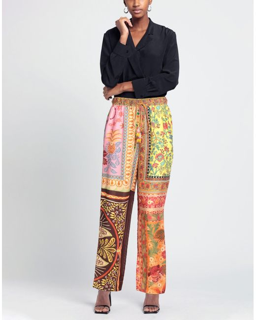 Farm Rio Orange Pants Viscose