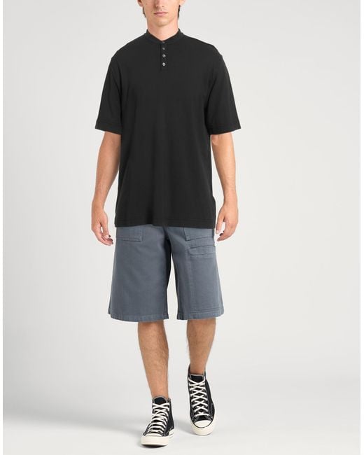 Alpha Studio Black T-Shirt Cotton, Elastane for men