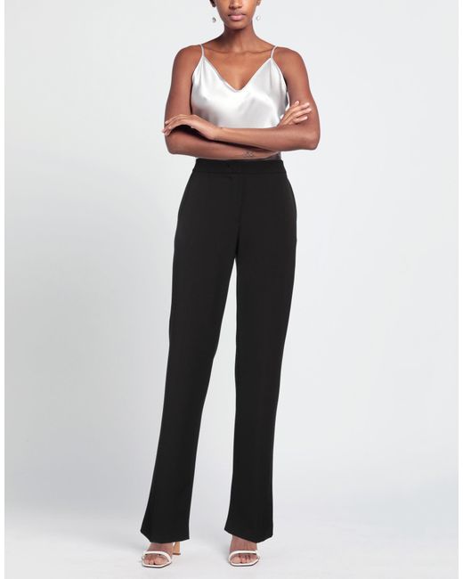 Clips Black Pants Polyester, Elastane