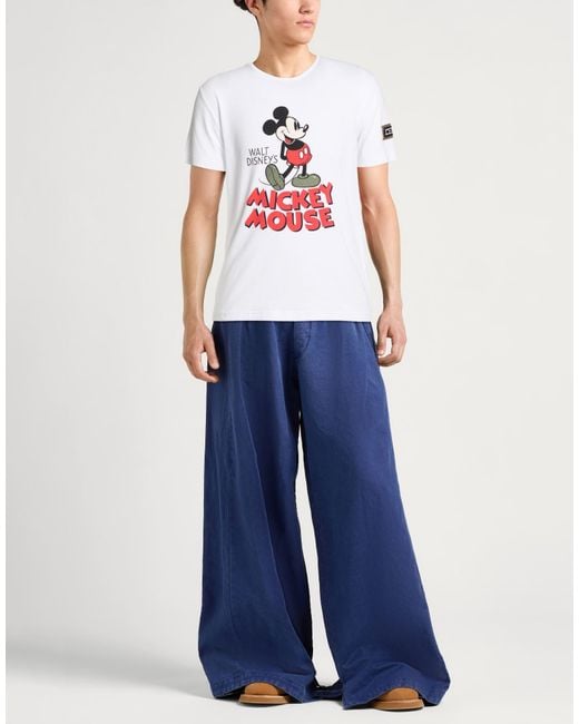 Iceberg White Disney T-Shirt Cotton, Elastane for men