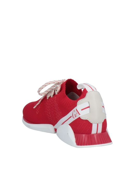 armani red trainers