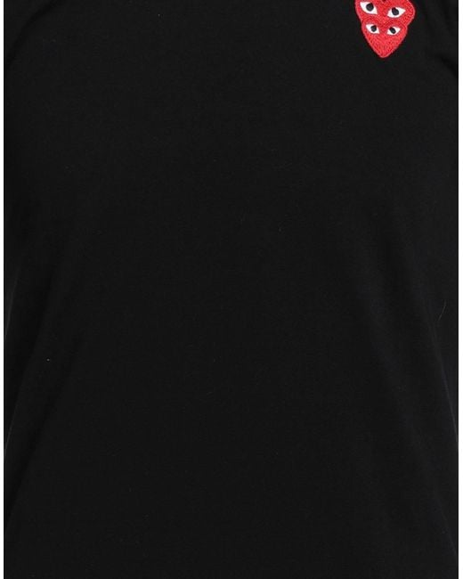 Camiseta COMME DES GARÇONS PLAY de hombre de color Black
