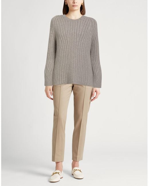 Khaite Gray Sweaters