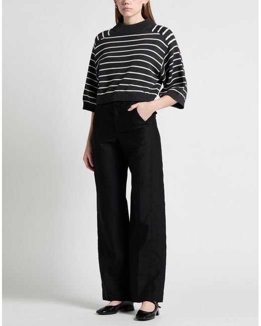Brunello Cucinelli Black Charcoal Turtleneck Cotton