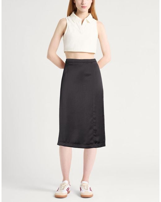 Dixie Gray Midi Skirt Polyester