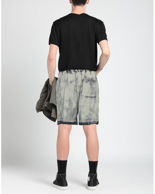 Laneus Gray Denim Shorts for men