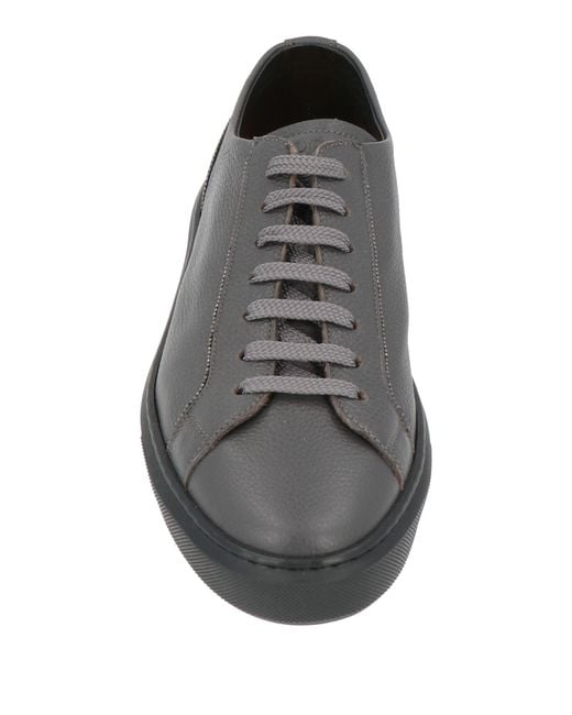 Doucal's Natural Charcoal Sneakers Leather