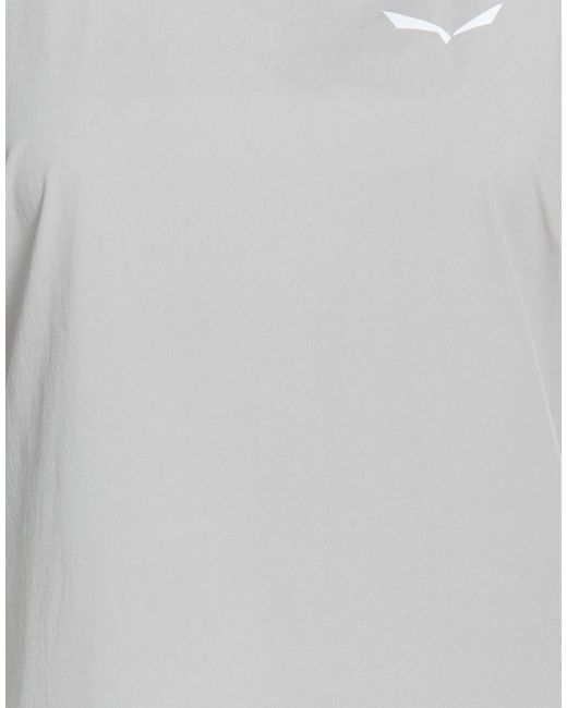 Salewa Gray Tank Tops