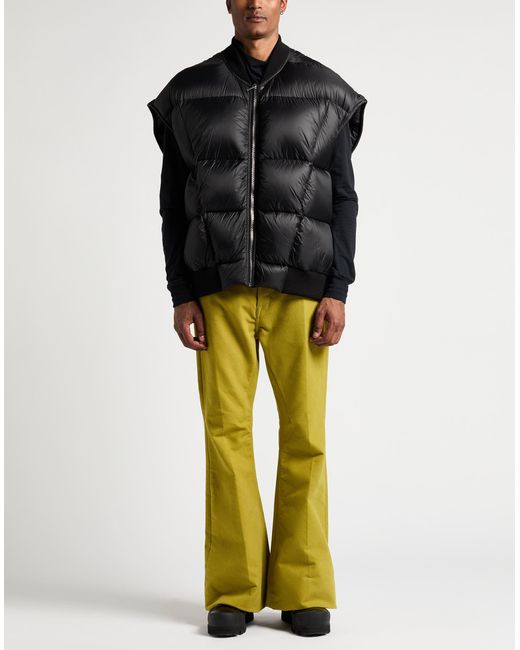 Rick Owens Black Vest Polyamide, Virgin Wool for men