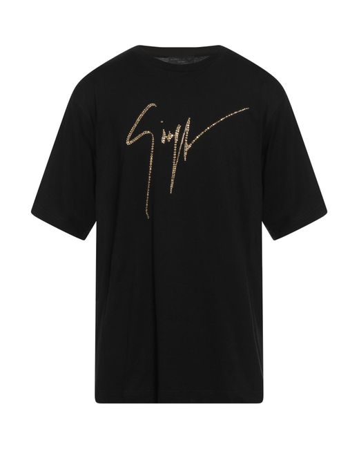 Giuseppe Zanotti Black T-shirt for men