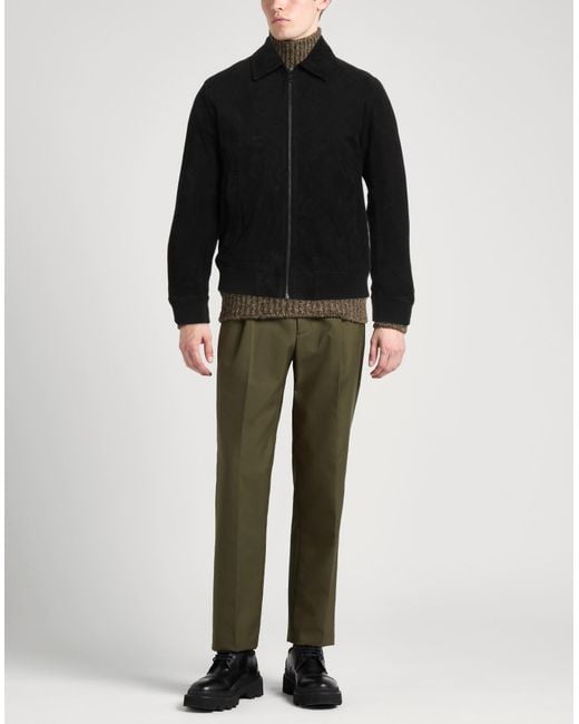 Theory Black Jacket Lambskin for men