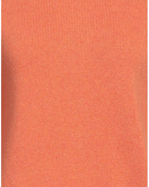 Scaglione Orange Turtleneck Cashmere