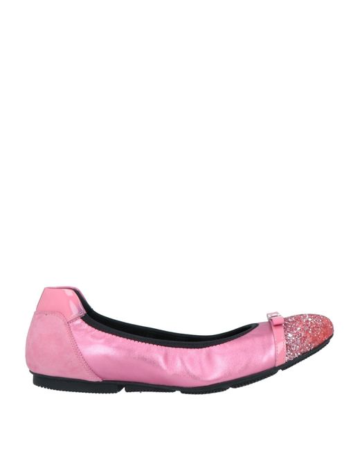 Hogan Pink Ballet Flats