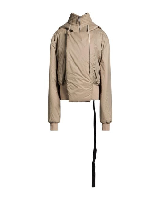 Rick Owens Natural Jacket Polyamide, Cotton, Elastane