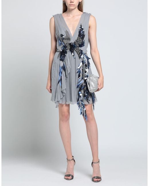 Alberta Ferretti Blue Mini Dress