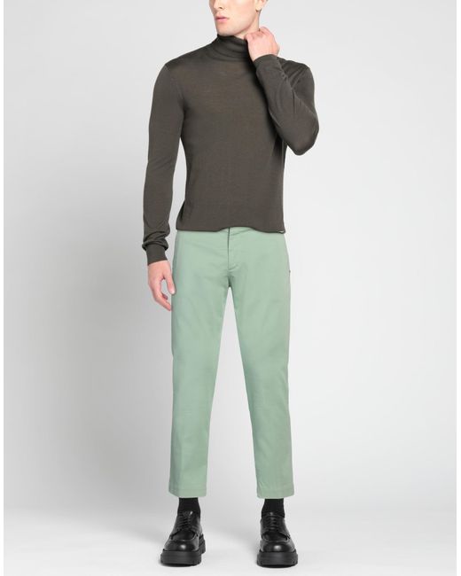 Entre Amis Green Pants Cotton, Polyester, Elastane for men