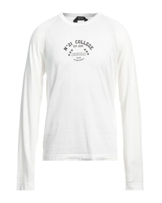 Pullover N°21 de hombre de color White
