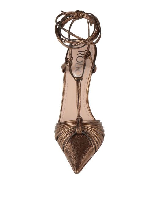 Rodo Brown Pumps Leather