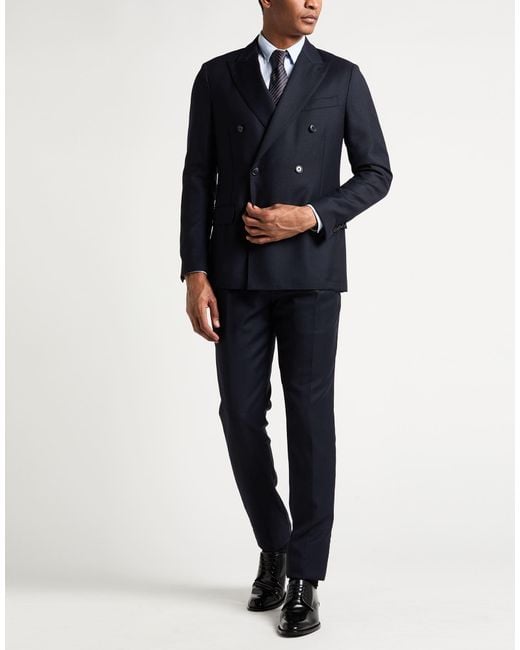 Lardini Blue Suit Wool for men