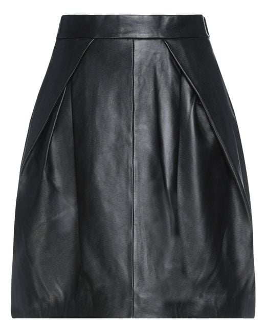 Alberta Ferretti Black Midi Skirt