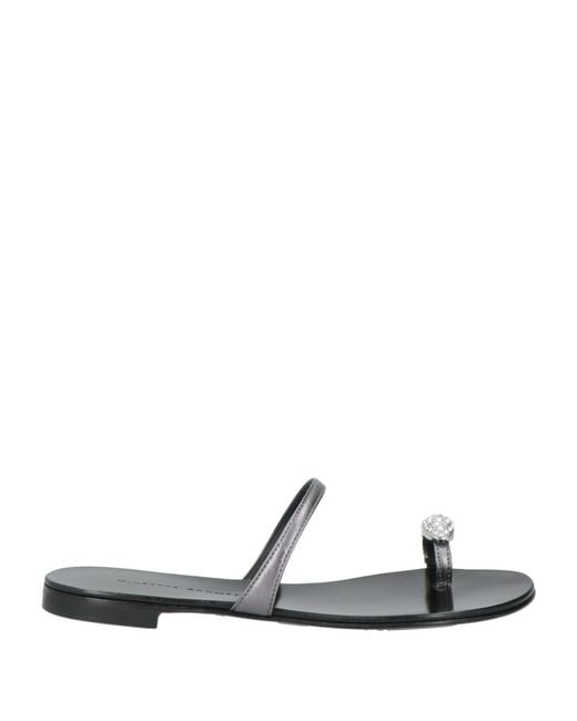 Giuseppe Zanotti White Thong Sandal