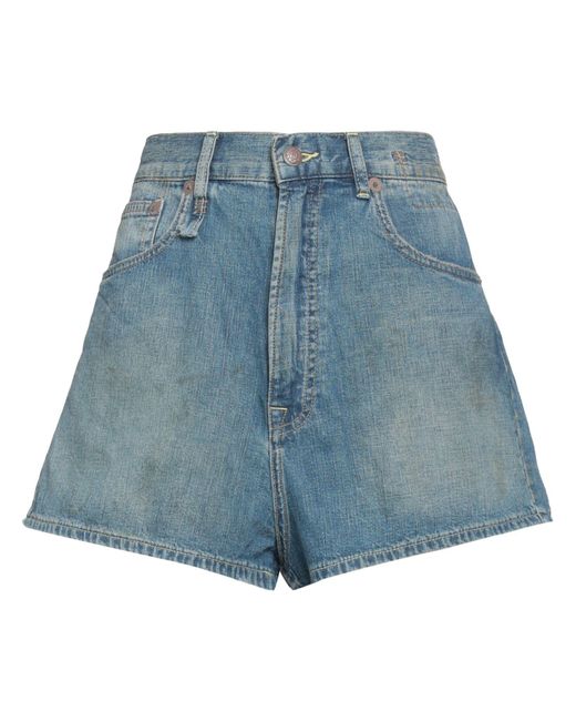 R13 Blue Denim Shorts