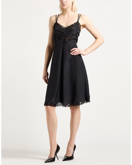 Sportmax Black Midi Dress Polyester