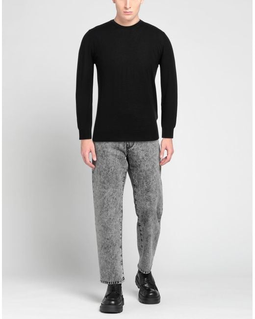 Mauro Ottaviani Black Sweater Merino Wool for men