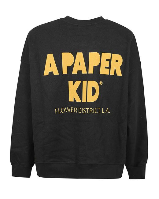 A PAPER KID Sweatshirt in Black für Herren