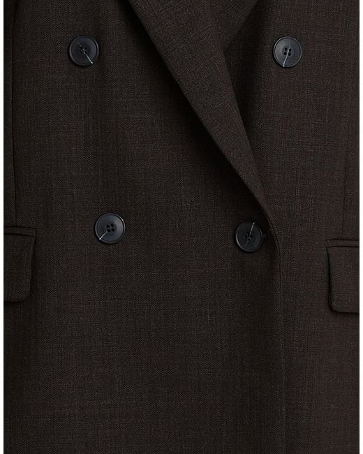 MAX&Co. Black Chocolate Blazer Polyester, Virgin Wool, Elastane