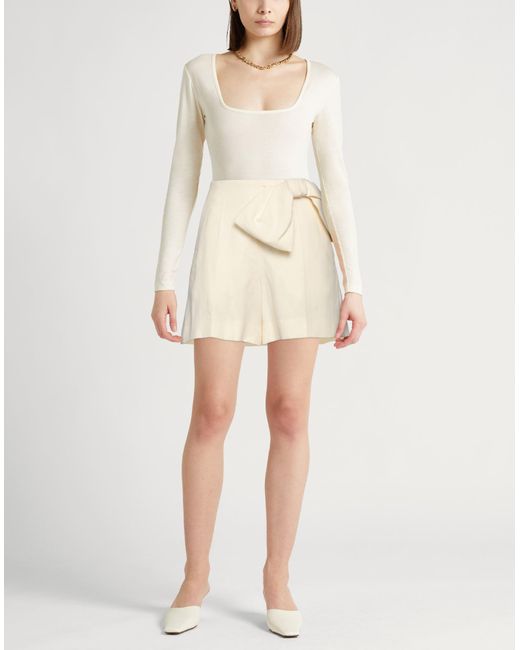 Chloé Natural Shorts & Bermuda Shorts Linen