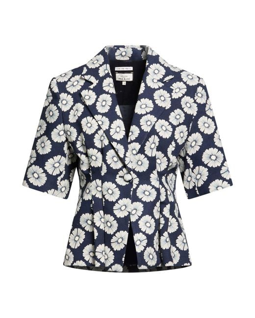 Paul & Joe Blue Midnight Blazer Viscose, Linen