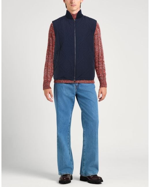 Isaia Blue Vests for men
