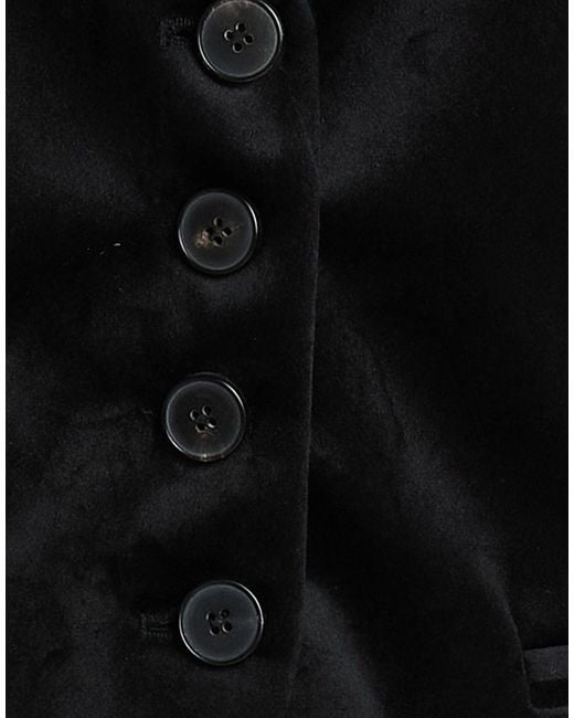 ViCOLO Black Tailored Vest Polyester, Elastane