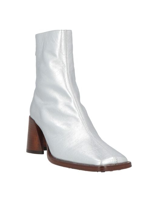 MARINE SERRE White Ankle Boots