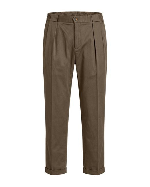 L.b.m. 1911 Gray Military Pants Cotton, Elastane for men