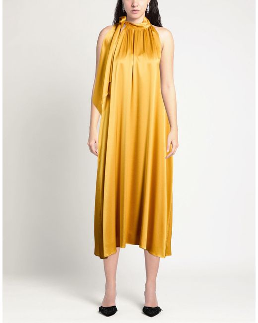 Danamé Yellow Midi Dress