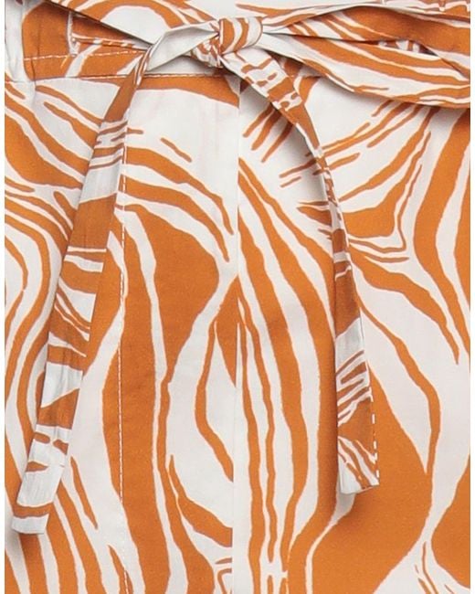 MEIMEIJ Brown Pants Cotton, Polyester