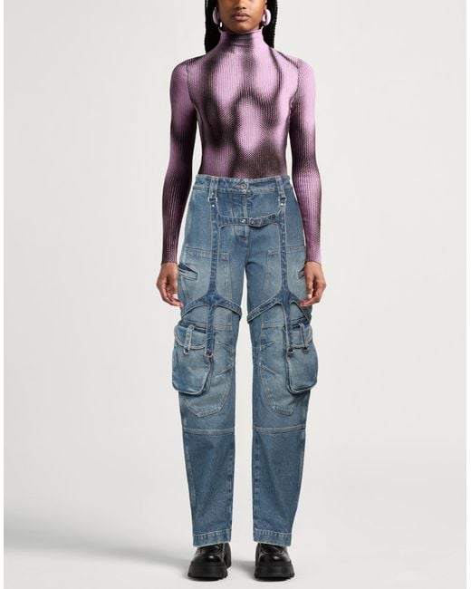 Off-White c/o Virgil Abloh Blue Jeans Cotton