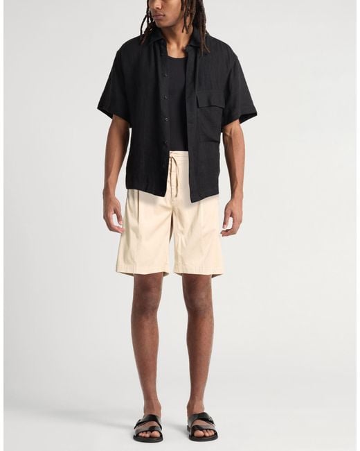 Lardini Natural Shorts & Bermuda Shorts Cotton, Lycra, Elastane for men