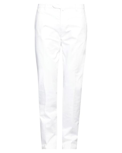 Luigi Borrelli Napoli White Trouser for men