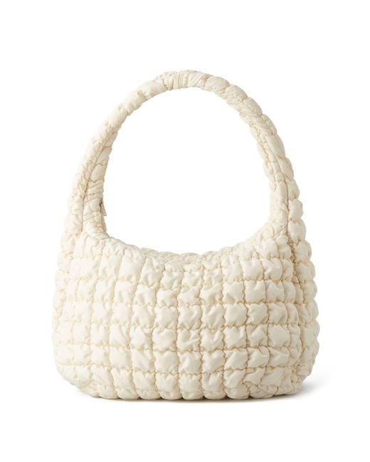 COS White Oversized Quilted Crossbody