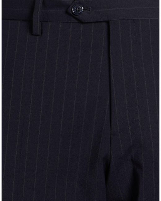 Lardini Blue Midnight Pants Polyester, Wool, Elastane for men